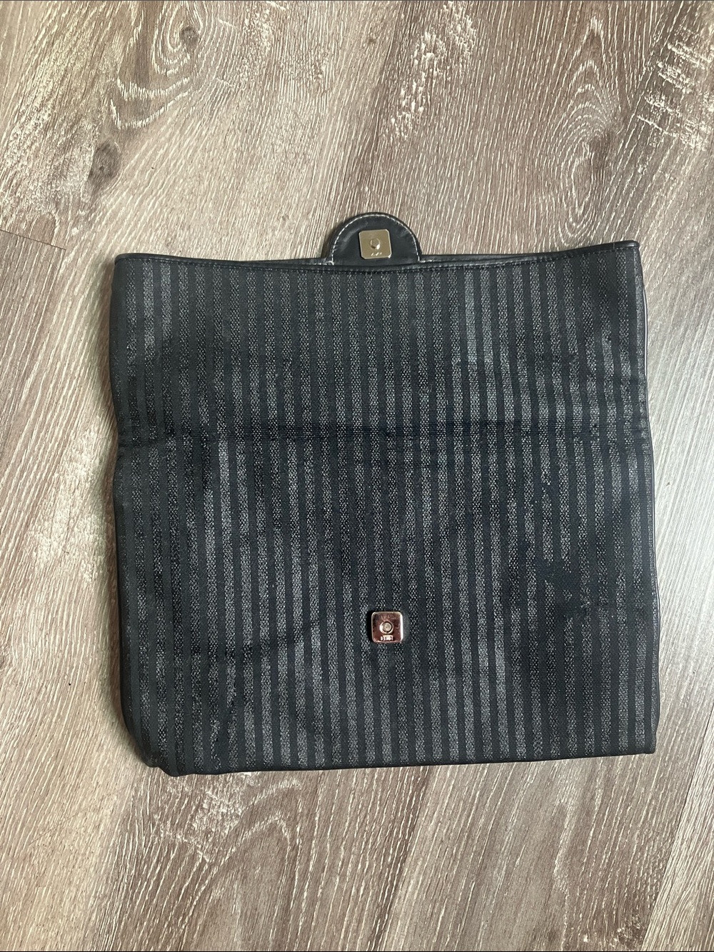 Fendi Vintage Coated Stripe Envelope Clutch - Picture 4 of 17